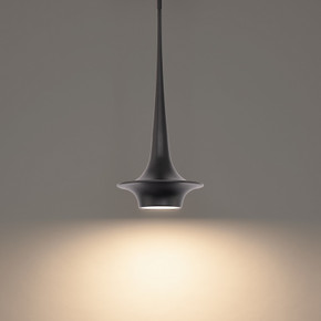 Mini Pendants Glass Down by Modern Forms ( 281 | PD-20324-BK Hugo ) 