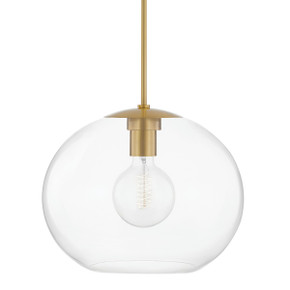 Pendants Glass Down by Mitzi ( 428 | H270701XL-AGB Margot ) 