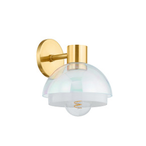 Sconces Single Glass by Mitzi ( 428 | H844101-AGB Modena ) 