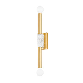Sconces Double Candle by Mitzi ( 428 | H911102-AGB Goldie ) 