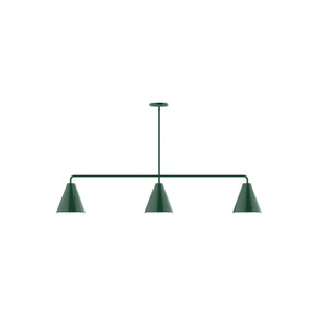 Linear/Island 3 Light Bar by Montclair Light Works ( 518 | MSN420-42 Jynx ) 