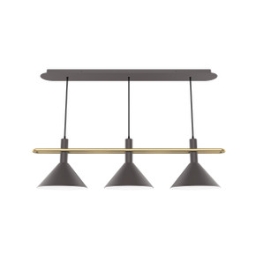 Linear/Island 3 Light Bar by Montclair Light Works ( 518 | CHR422-57-91 Raceway ) 
