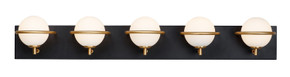 Bathroom Fixtures Five+Lights by Maxim ( 16 | 21605SWBKGLD Revolve ) 