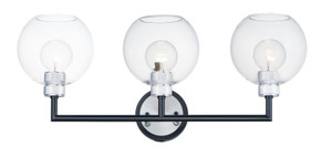 Bathroom Fixtures Three Lights by Maxim ( 16 | 21613CLBKAL Vessel ) 