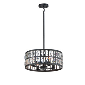 Mini Chandeliers Glass Shade by Maxim ( 16 | 21815BCBK Madeline ) 