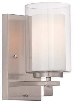 Sconces Single Glass by Minka-Lavery ( 7 | 6101-84 Parsons Studio ) 