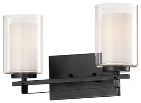Bathroom Fixtures Two Lights by Minka-Lavery ( 7 | 6102-66 Parsons Studio ) 