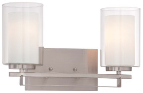 Bathroom Fixtures Two Lights by Minka-Lavery ( 7 | 6102-84 Parsons Studio ) 