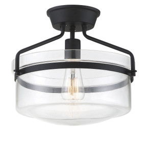 Semi-Flush Mts. Bowl Style by Meridian ( 446 | M60011MBK Msemi ) 