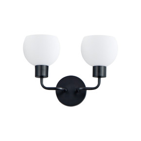 Sconces Double Glass by Maxim ( 16 | 11272SWBK Coraline ) 