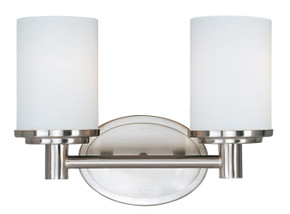 Bathroom Fixtures Two Lights by Maxim ( 16 | 9052SWSN Cylinder ) 