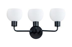 Bathroom Fixtures Three Lights by Maxim ( 16 | 11273SWBK Coraline ) 