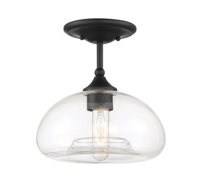 Semi-Flush Mts. Glass Down by Meridian ( 446 | M60017MBK Msemi ) 