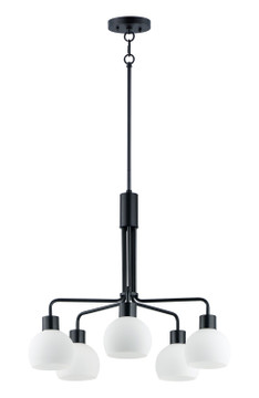 Mid. Chandeliers Glass Down by Maxim ( 16 | 11277SWBK Coraline ) 