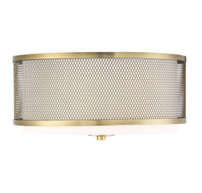 Flush Mounts Drum Shade by Meridian ( 446 | M60018NB Msemi ) 