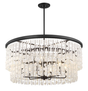 Mid. Chandeliers Glass Down by Minka-Lavery ( 7 | 6706-66 Shimmering Elegance ) 