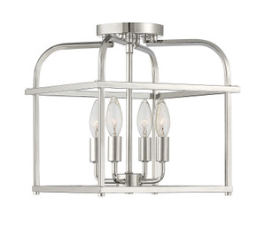 Semi-Flush Mts. Cage by Meridian ( 446 | M60061PN ) 