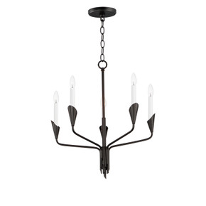 Mid. Chandeliers Candle by Maxim ( 16 | 24345BK Calyx ) 