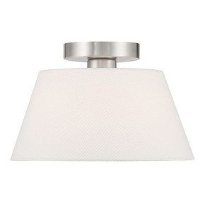 Semi-Flush Mts. Drum Shade by Meridian ( 446 | M60077BN ) 