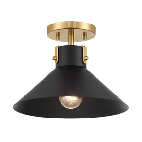 Semi-Flush Mts. Exposed Lamps by Meridian ( 446 | M60078MBKNB ) 
