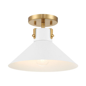 Semi-Flush Mts. Exposed Lamps by Meridian ( 446 | M60078WHNB ) 