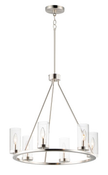 Mid. Chandeliers Glass Up by Maxim ( 16 | 25255CLSN Sentinel ) 