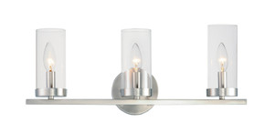 Bathroom Fixtures Three Lights by Maxim ( 16 | 25257CLSN Sentinel ) 