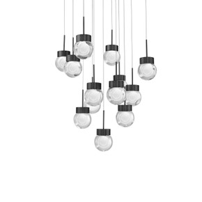 Mid. Chandeliers Multi-Port/Cascade by Modern Forms ( 281 | PD-82013S-BK Double Bubble ) 