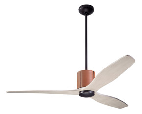 Fans Damp Location by Modern Fan Co ( 201 | LLX-DBTA-54-WW-NL-RC LeatherLuxe DC ) 