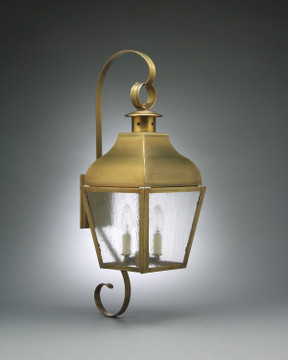 Exterior Wall Mount by Northeast Lantern ( 196 | 7638-AB-LT2-SMG Stanfield ) 