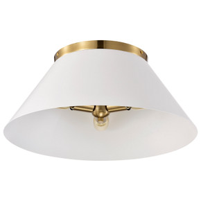 Flush Mounts Drum Shade by Nuvo Lighting ( 72 | 60-7421 Dover ) 