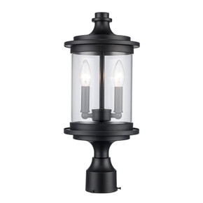 Exterior Post/Pier Head by Trans Globe Imports ( 110 | 51703 BK PathLume ) 