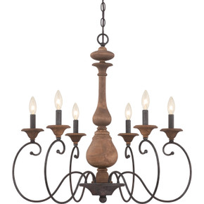 Mid. Chandeliers Candle by Quoizel ( 10 | ABN5006RK Auburn ) 