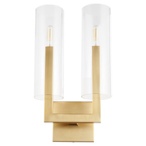 Sconces Double Glass by Quorum ( 19 | 5277-2-80 Harbin ) 