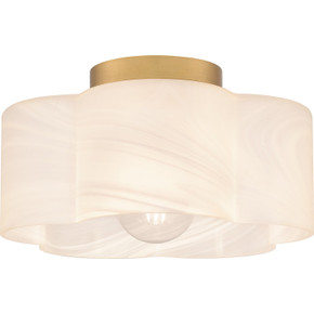 Flush Mounts Glass Down by Quoizel ( 10 | QSF6760BWS Quoizel Semi-Flush Mount ) 