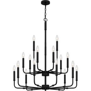 Mid. Chandeliers Candle by Quoizel ( 10 | ABR5132MBK Abner ) 