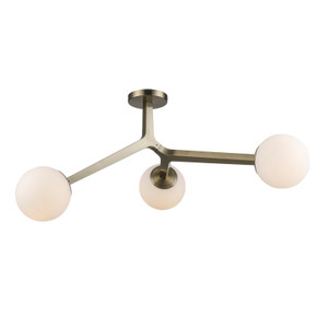 Semi-Flush Mts. Glass Down by Trans Globe Imports ( 110 | 11633 AG Haskell ) 