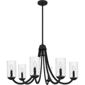 Mid. Chandeliers Glass Up by Quoizel ( 10 | ALD5032MBK Allard ) 