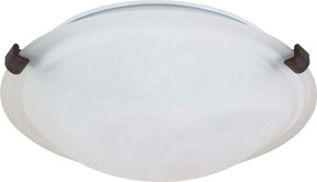 Flush Mounts Bowl Style by Nuvo Lighting ( 72 | 60-272 Tri Clip Old Bronze ) 