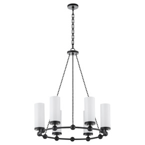 Mid. Chandeliers Glass Up by Quorum ( 19 | 667-6-59 Lee Boulevard ) 
