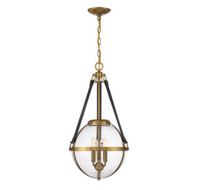 Foyer/Hall Lanterns Glass w/Frame by Savoy House ( 51 | 7-1837-3-322 Bozeman ) 