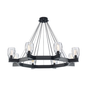 Large Chandeliers Glass Shade by Trans Globe Imports ( 110 | 11687 BK Harmony Hills ) 