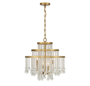 Mini Chandeliers Glass Shade by Savoy House ( 51 | 1-1866-4-322 Luna ) 