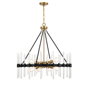 Mid. Chandeliers Glass Down by Savoy House ( 51 | 7-1937-8-143 Santiago ) 