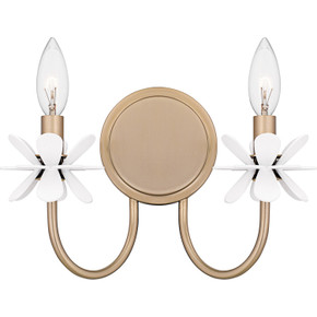 Sconces Double Candle by Quoizel ( 10 | REY8812BGD Remy ) 