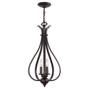 Foyer/Hall Lanterns Open Frame by Vaxcel ( 63 | PD35459RBZ Monrovia ) 