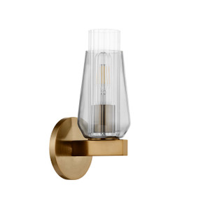 Sconces Single Glass by Troy Lighting ( 67 | B1111-PBR Rex ) 