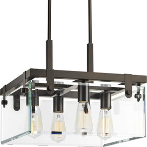 Semi-Flush Mts. Cage by Progress Lighting ( 54 | P350090-020 Glayse ) 