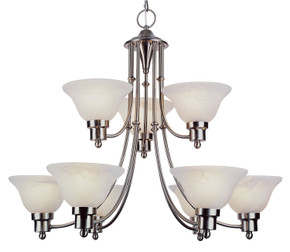 Mid. Chandeliers Glass Up by Trans Globe Imports ( 110 | 6549 BN Perkins ) 