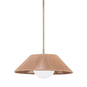 Pendants Fabric Shade by Troy Lighting ( 67 | F3321-PBR Lisbon ) 